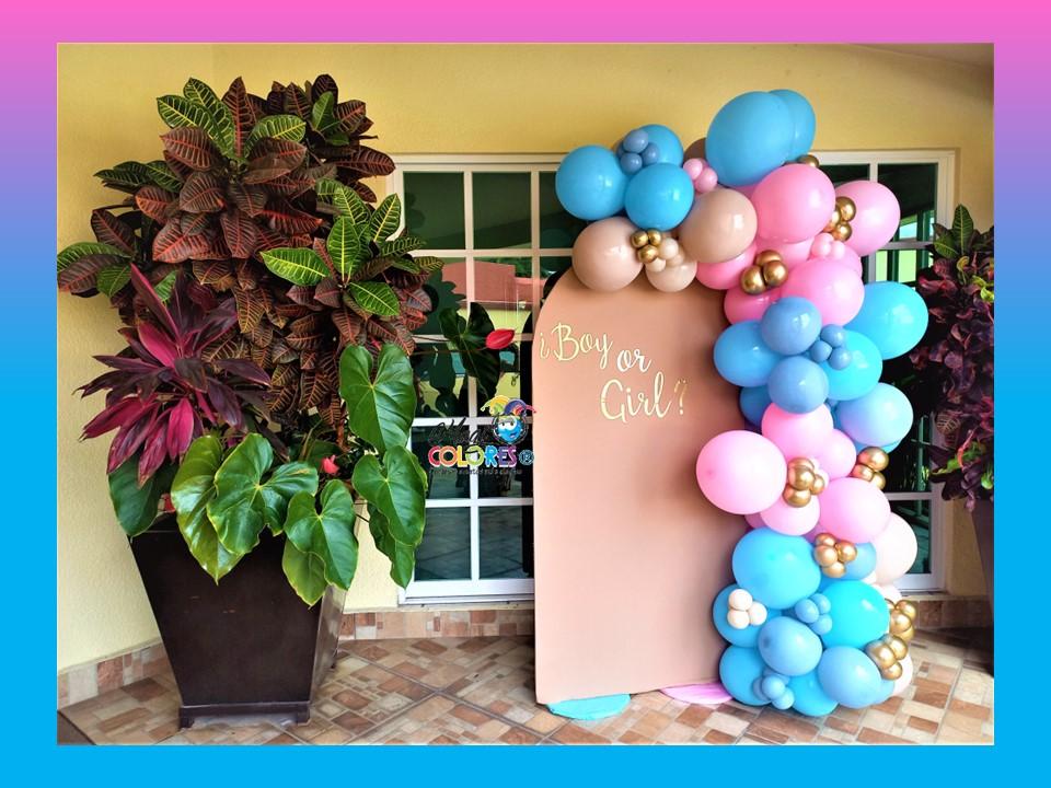 Decoración con globos Baby Shower