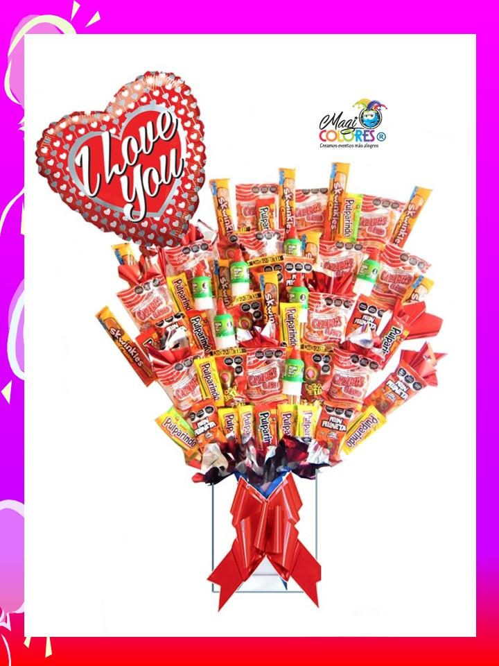 Arreglos con Globos San Valentín