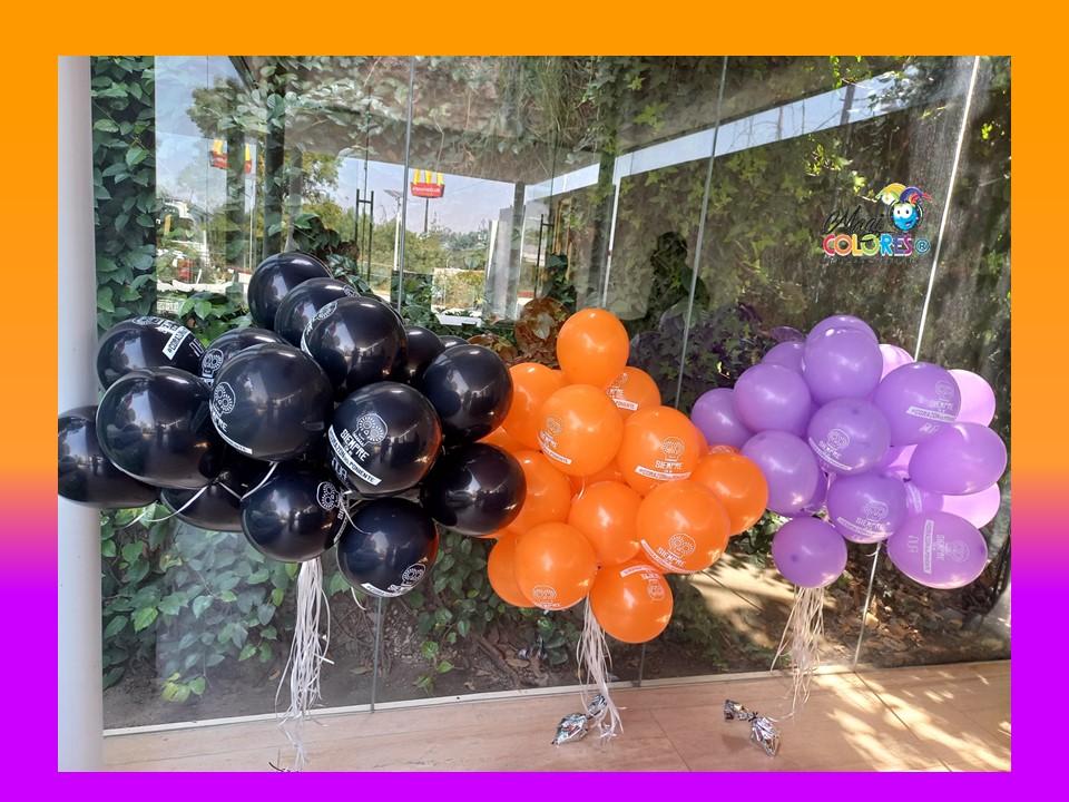 Globos par halloween con dulces