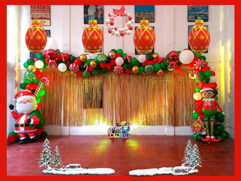 Arco Navideño con Globos
