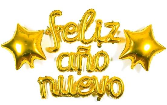 Globo Letras Cursivas Feliz Año Nuevo