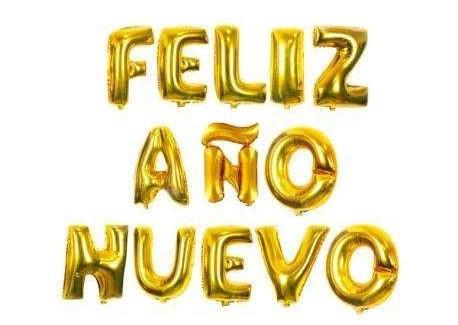 Globo Letras Feliz Año Nuevo