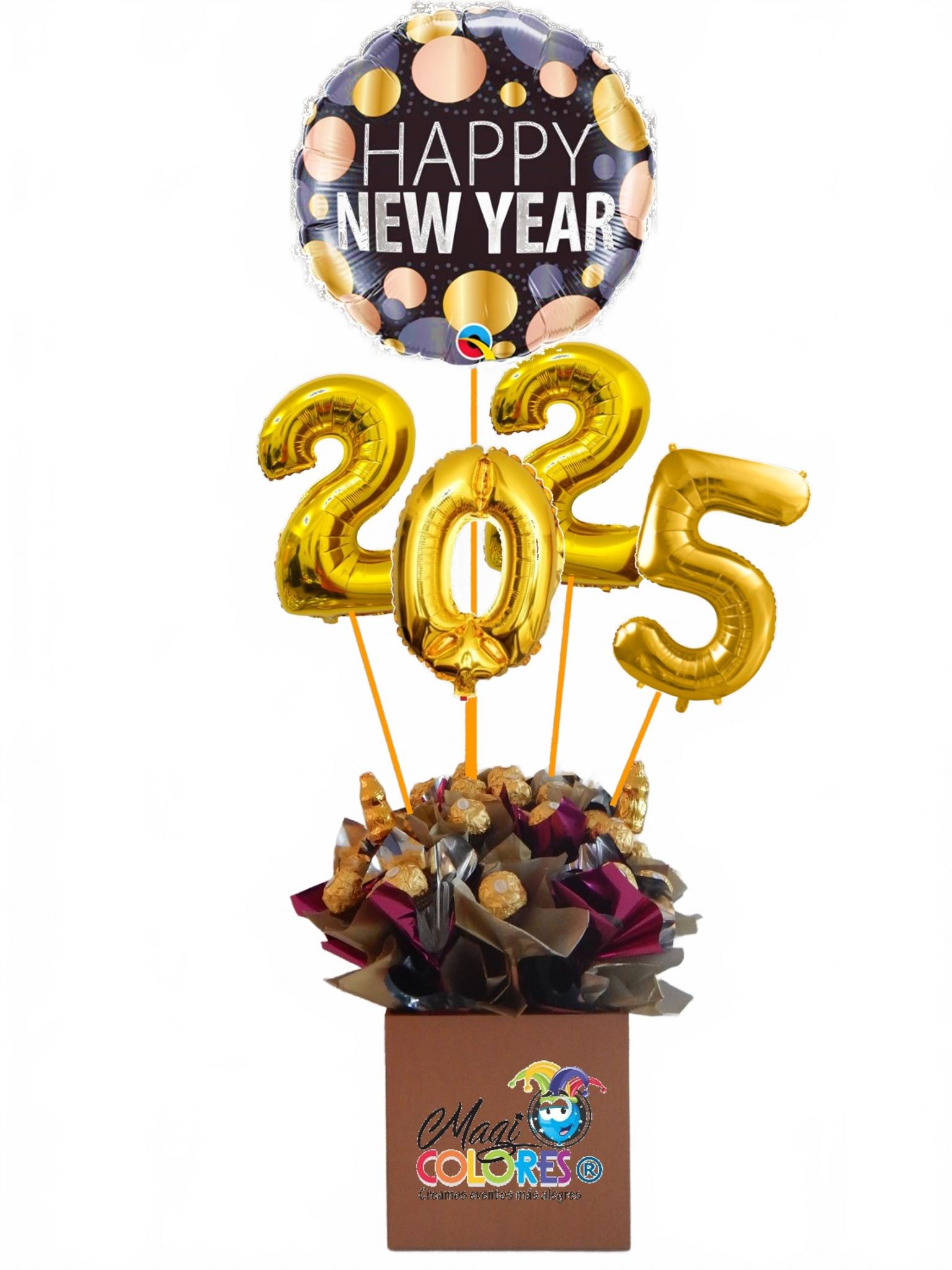 Arreglo Año Nuevo con Globos