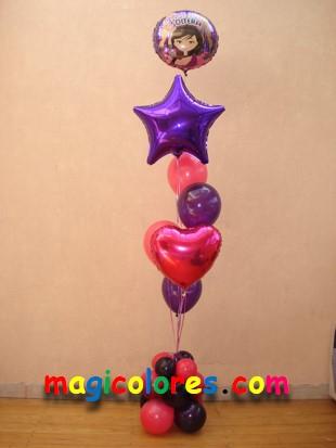 Bouquet con globos para mesas o entradas