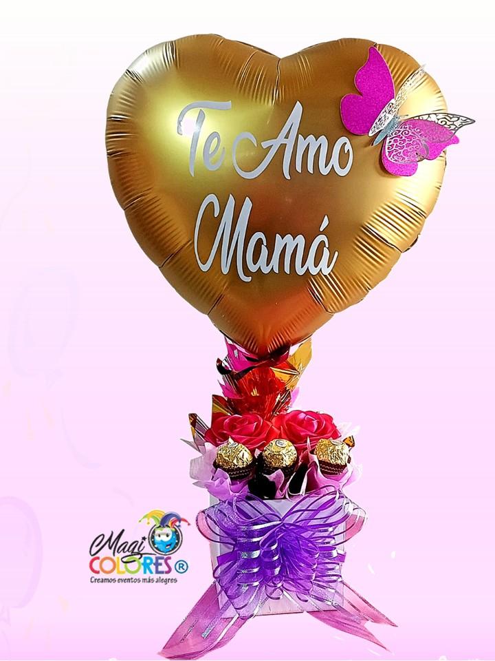 Arreglo con globos Día de las Madres