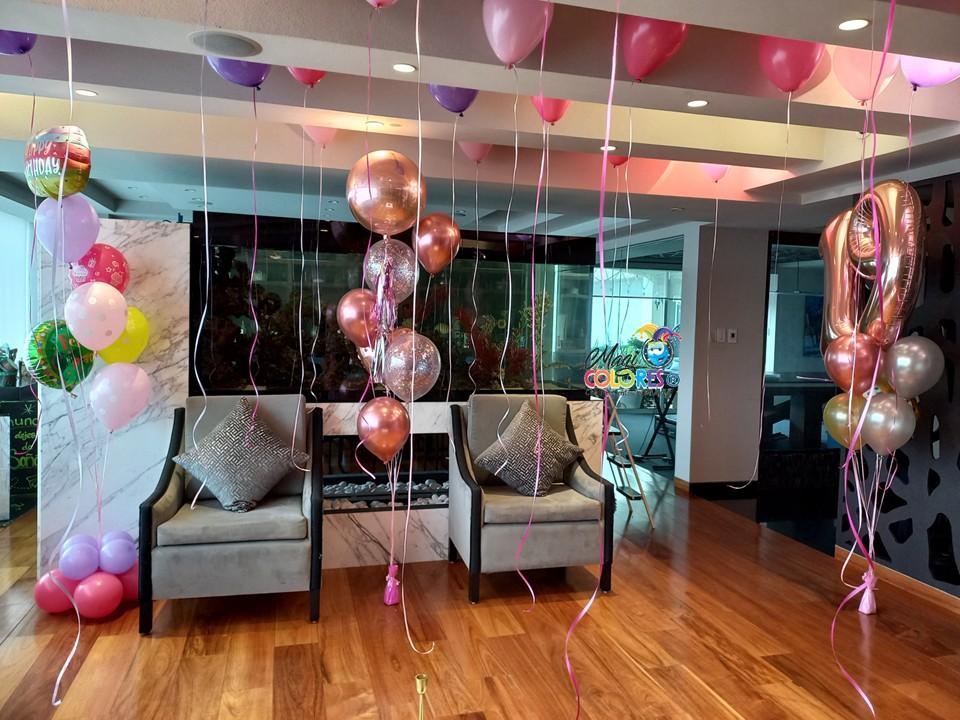 Cuartos Sorpresa con Globos de Helio