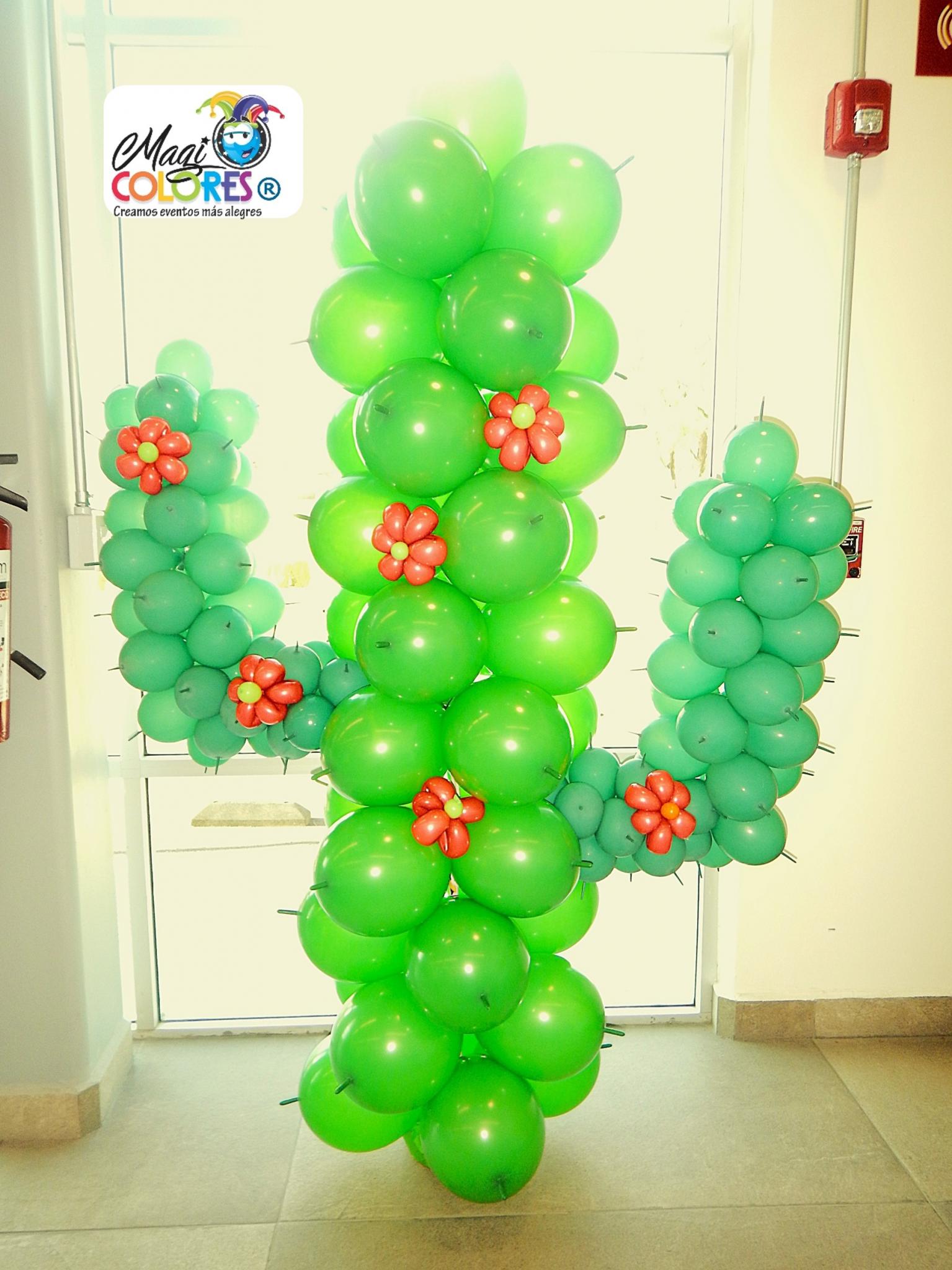 cactus con globos