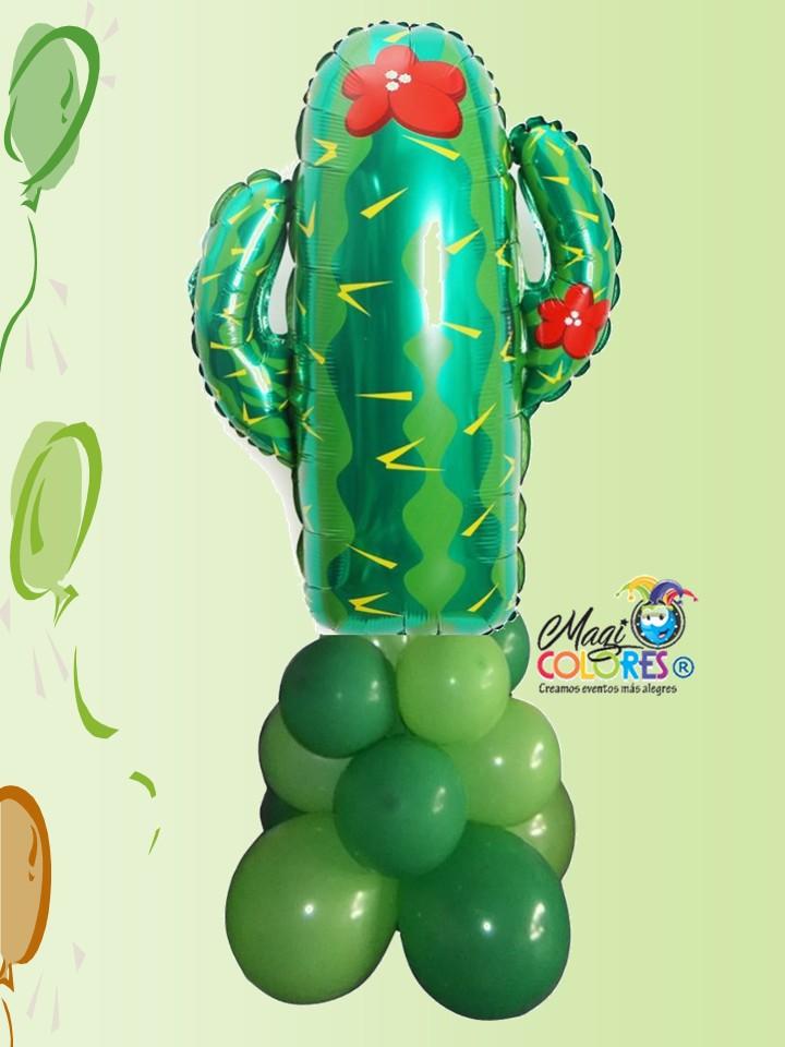 cactus con globos