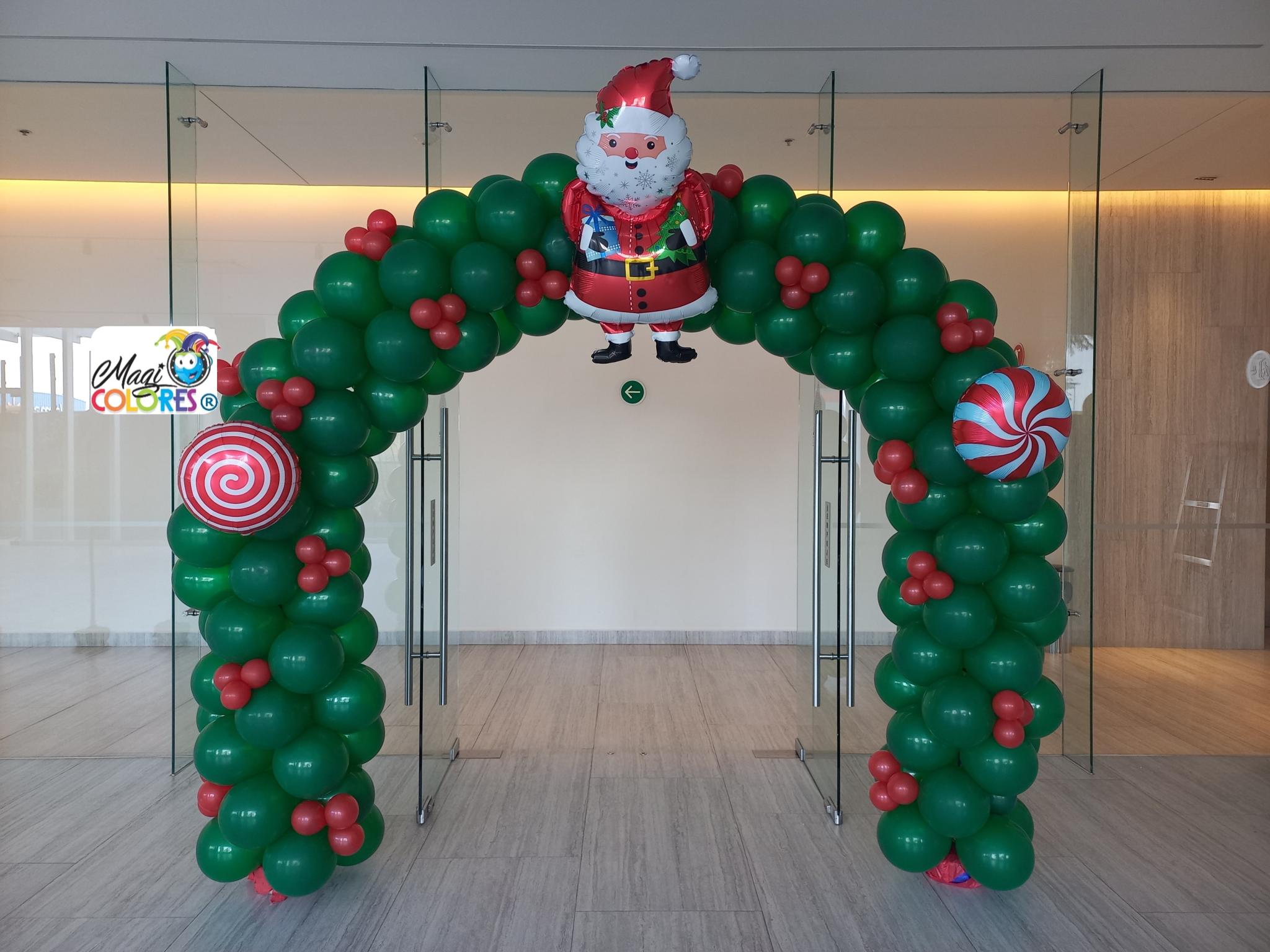 Arco Navideño con Globos