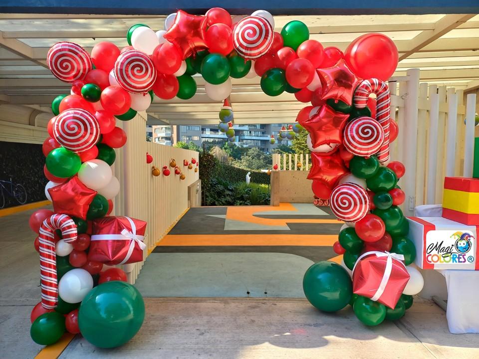 Arco Navideño con Globos