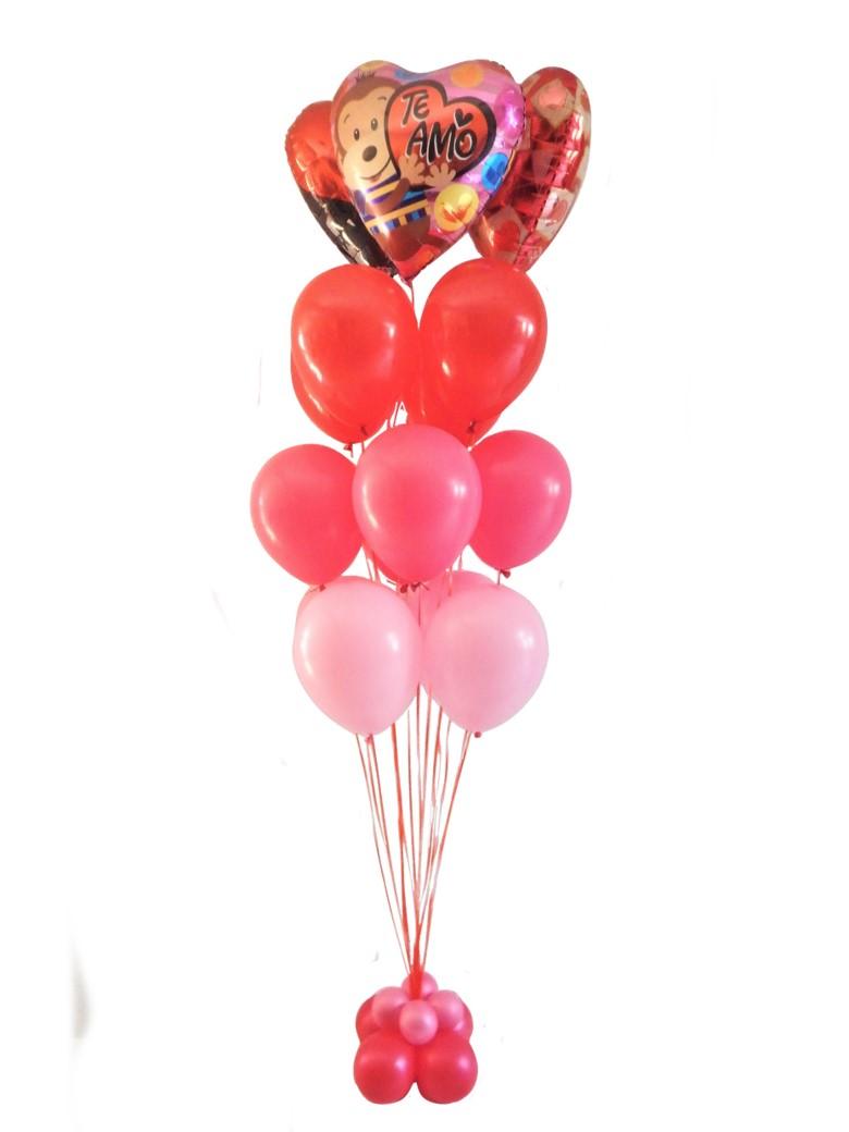 Bouquet con Globos San Valentín