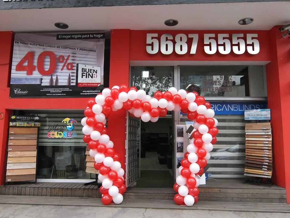 Decoraciones con Globos para Agencias de Autos