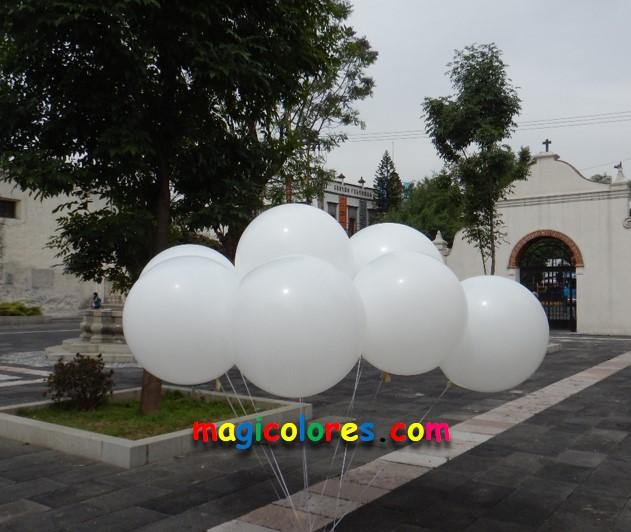 Globos gigantes con helio
