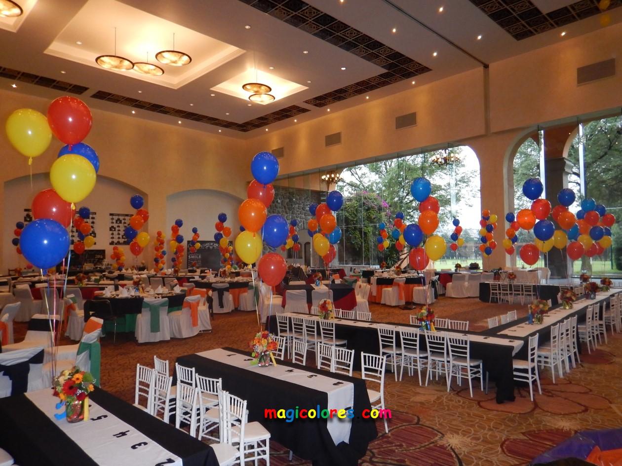 Globos látex con helio para eventos