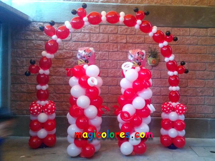 Decoración Temática con Globos Mimí Mouse