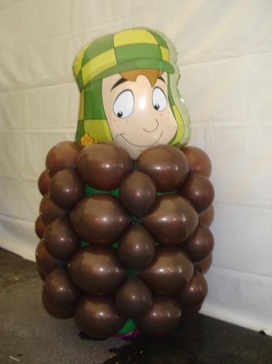 Decoración con globos del Chavo del Ocho