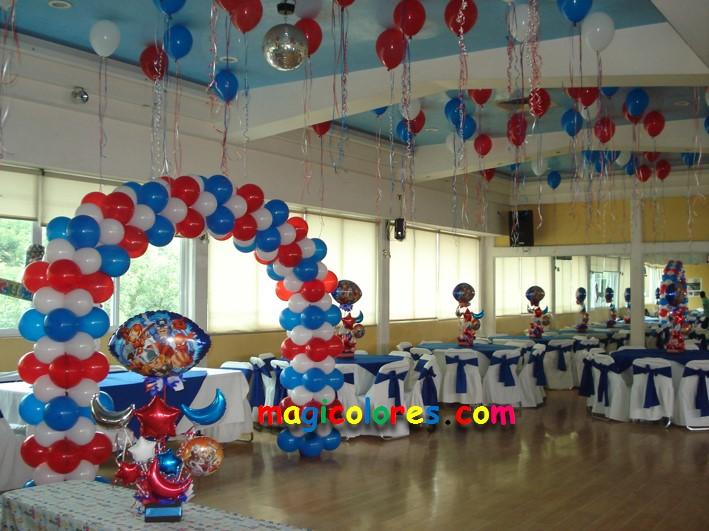 Decoración Temática con globos Capitán América
