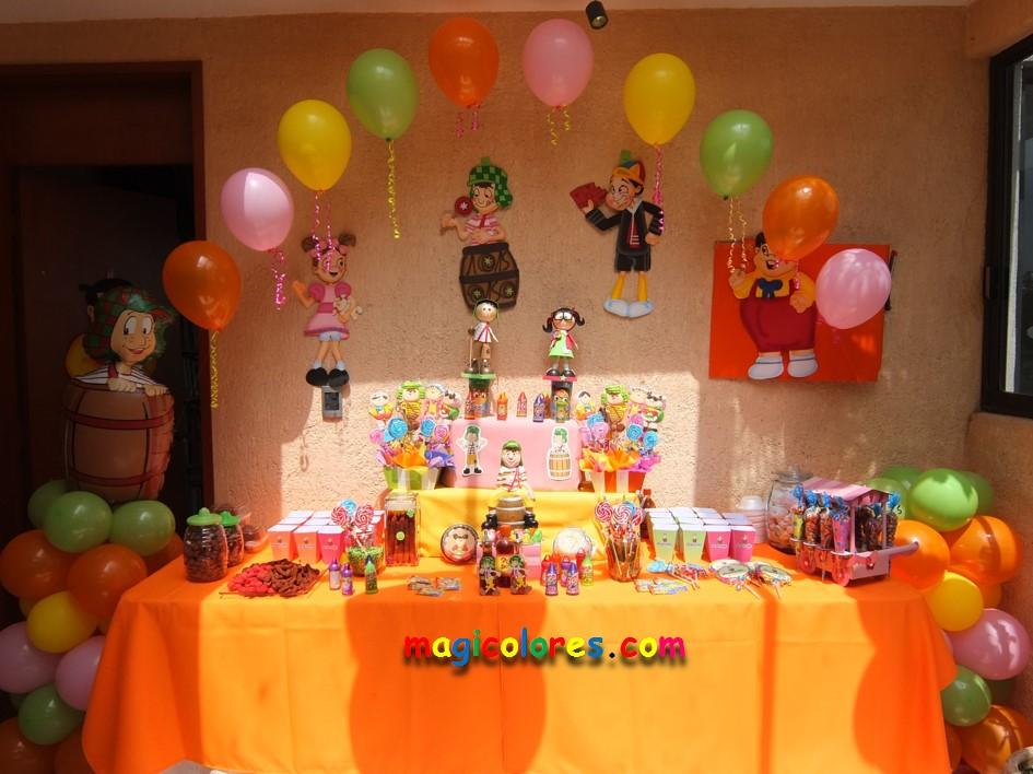 Mesa de dulces para niños