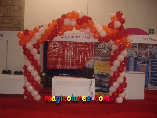 Decoraciones con Globos para Exposiciones