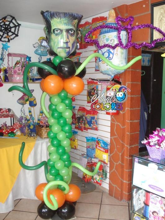 Columna con globos Frankestein