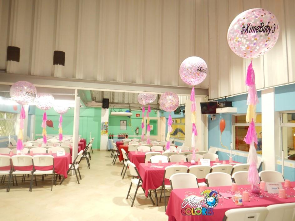 Globos gigantes con confetti