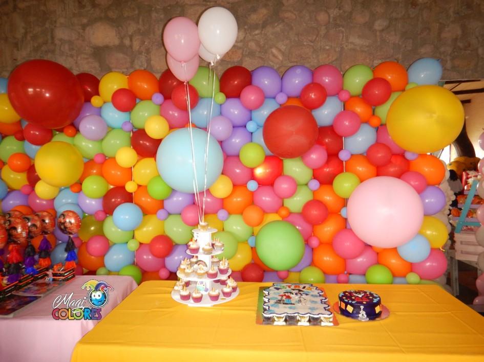 Tira orgánica con globos