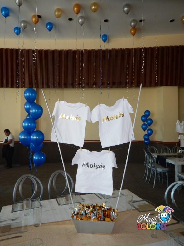 Centro de mesa para baby shower