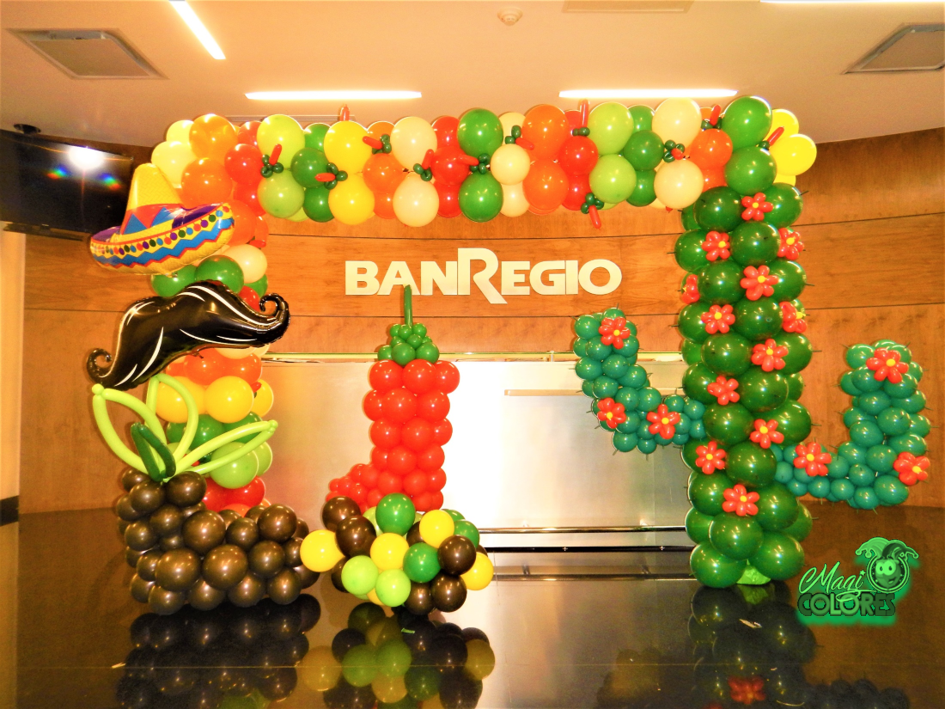 Arco Noche Mexicana con Globos