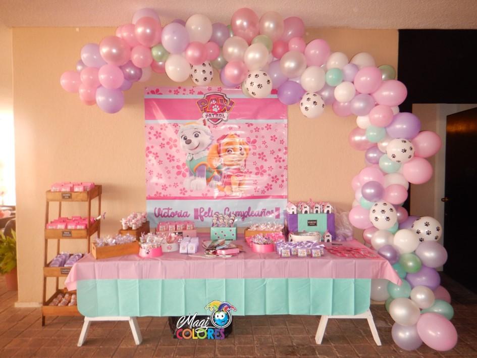 Decoración temática con globos Sky Patrol