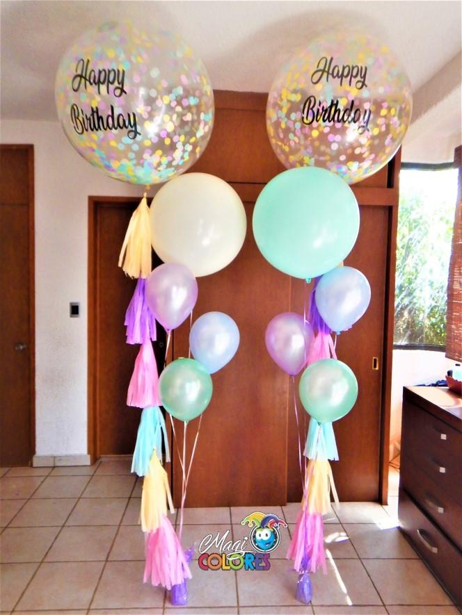 Globos Gigantes en tonos pastel