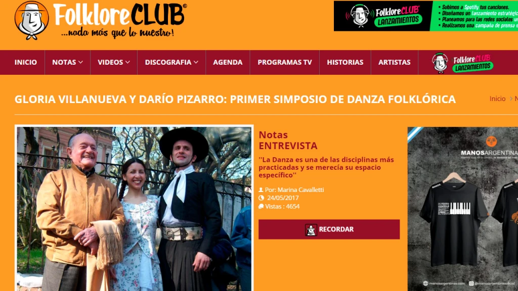 Presentación de la Serie POR LOS CAMINOS DE LA DANZA