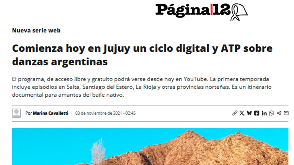 Presentación de la Serie POR LOS CAMINOS DE LA DANZA
