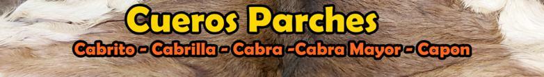 parches cueros de cabra oveja cabrilla
