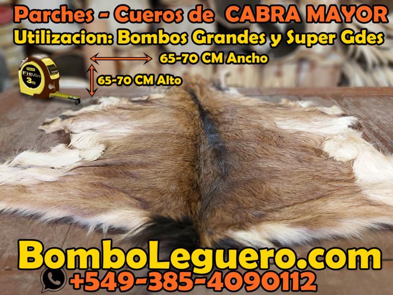 cueros parches de cabra mayor
