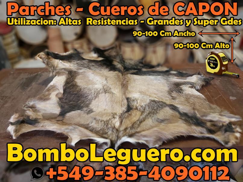 cueros parches capones