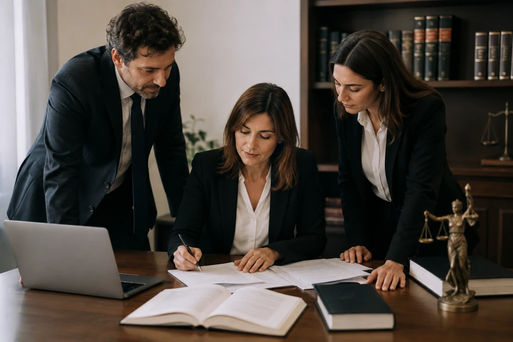 abogados abogada equipo jubilaciones
