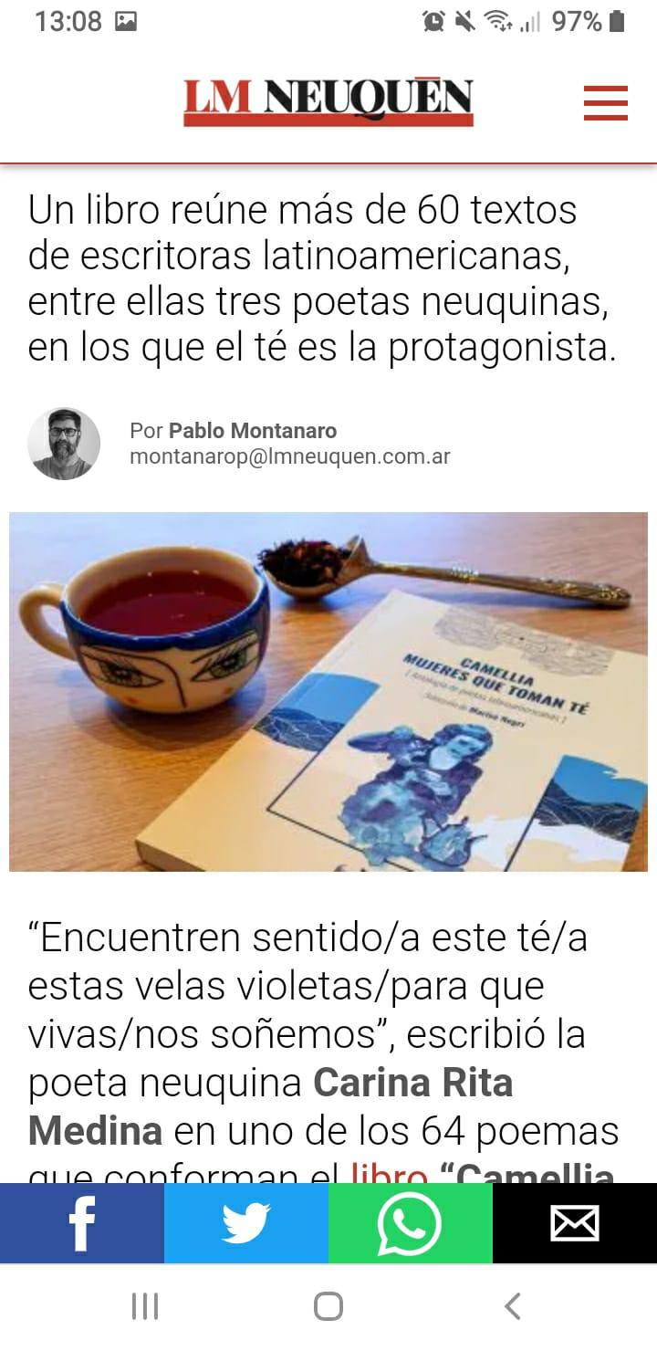 Entrevista sobre Camellia. Mujeres que toman té