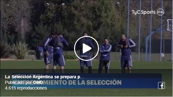 Mirá los videos de la Selección Argentina entrenando!