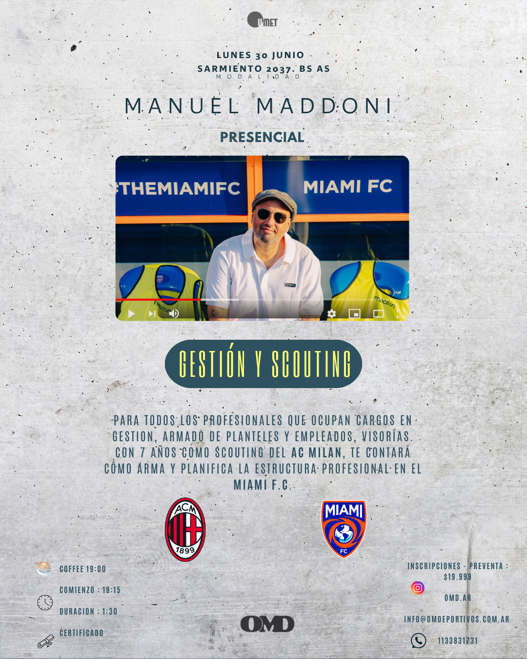 Manuel Maddoni en OMD