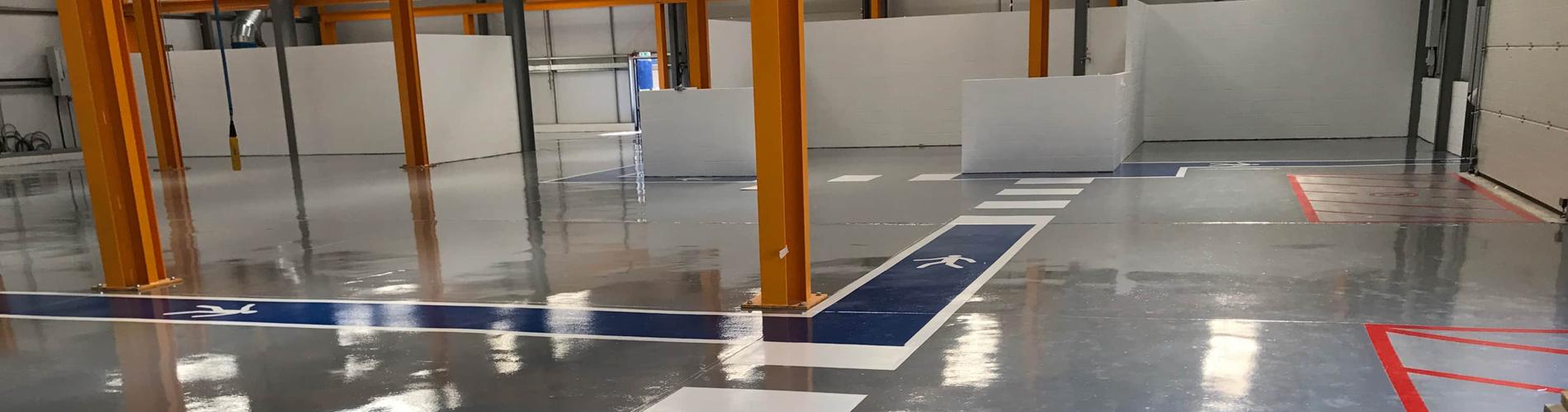 Pintado o Renovación de demarcación industrial