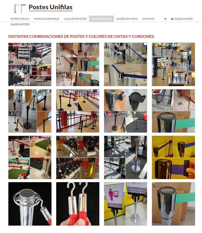 POSTES UNIFILAS - galería de fotos