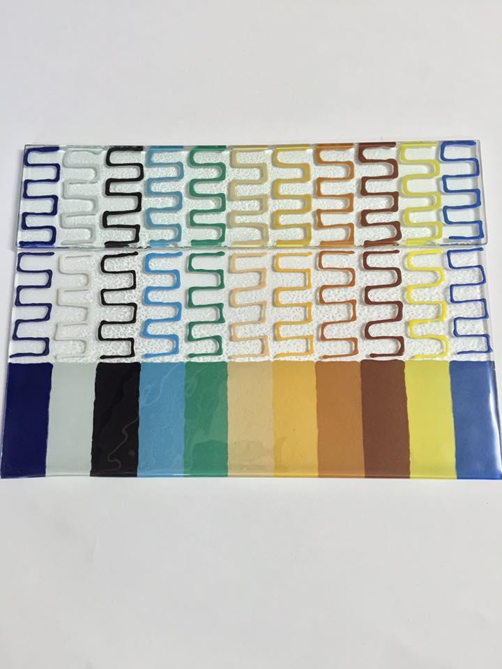 21 colores diferentes para aplicar sobre vidrio, cerámica y biscocho