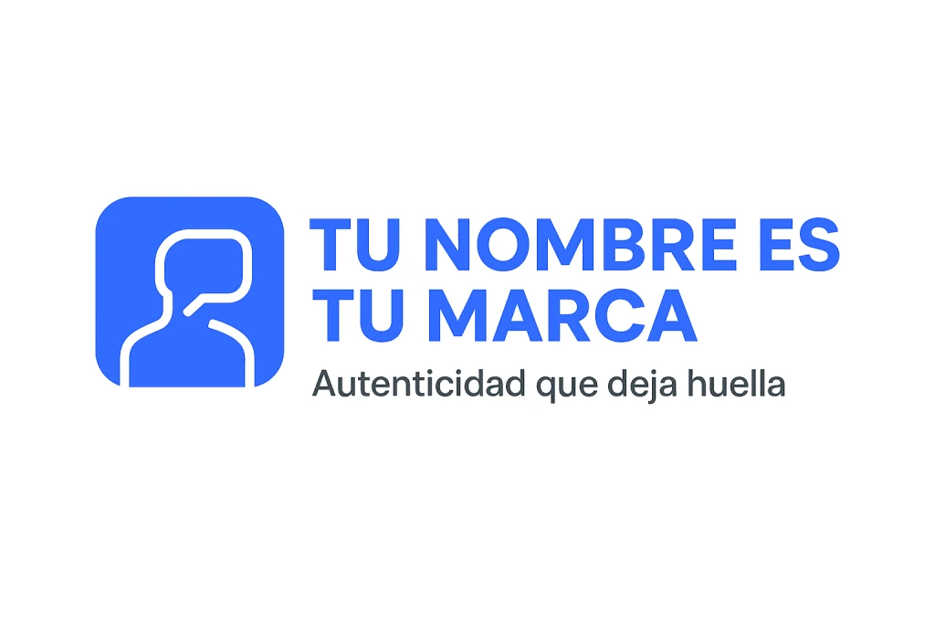 Logo de Tu Nombre es Tu Marca "Autenticidad que deja huella"