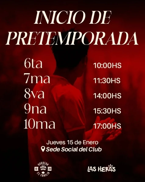 Inicio de Pretemporada en Formativas