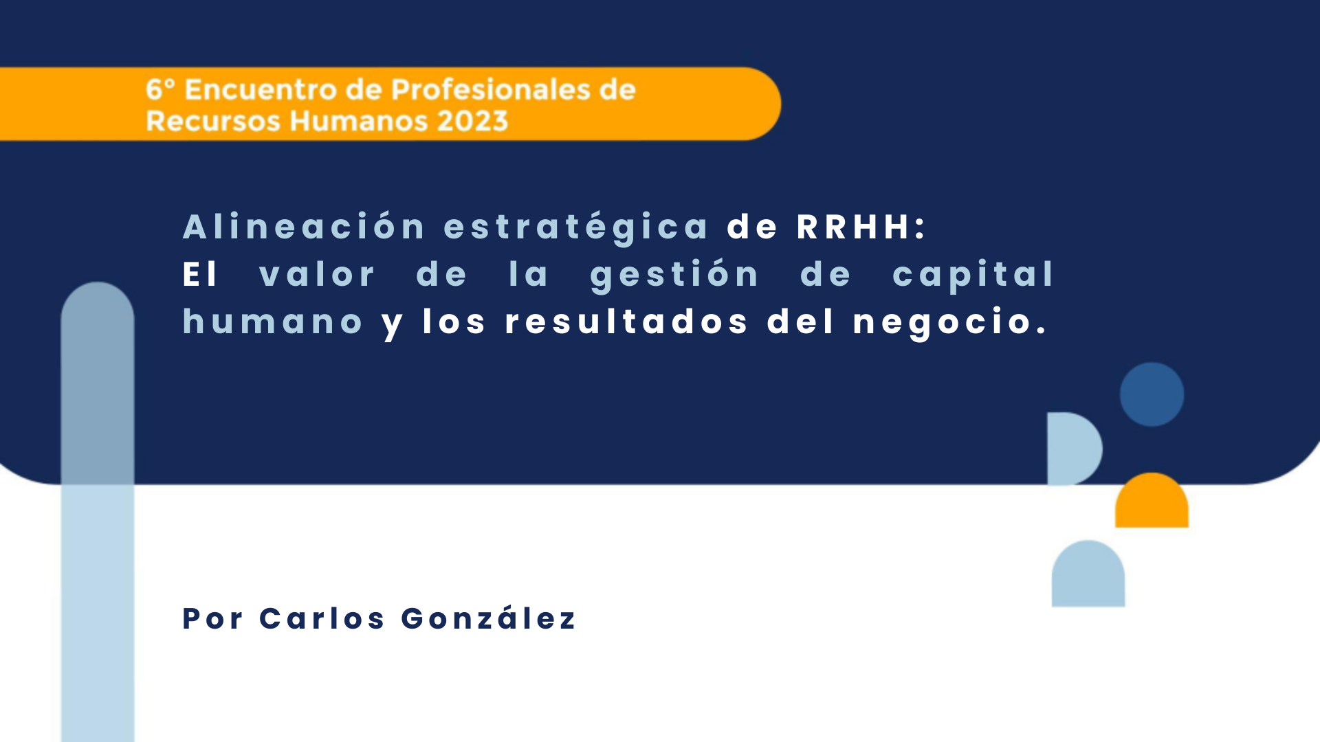 Disertación sobre Alineación estratégica de RRHH