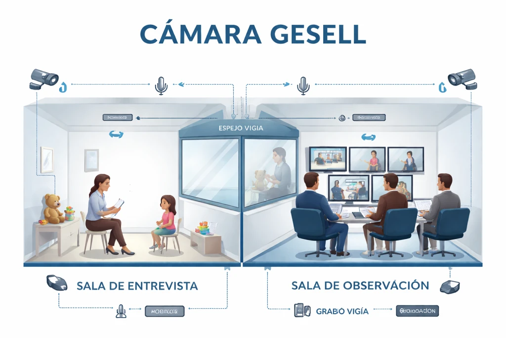 CUÁL ES LA FUNCIÓN DEL PERITO DE PARTE EN LA CAMARA GESELL