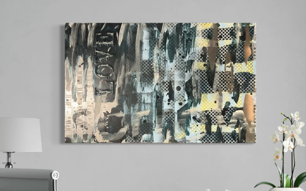 But the spirit - Textured Contemporary Abstract Painting