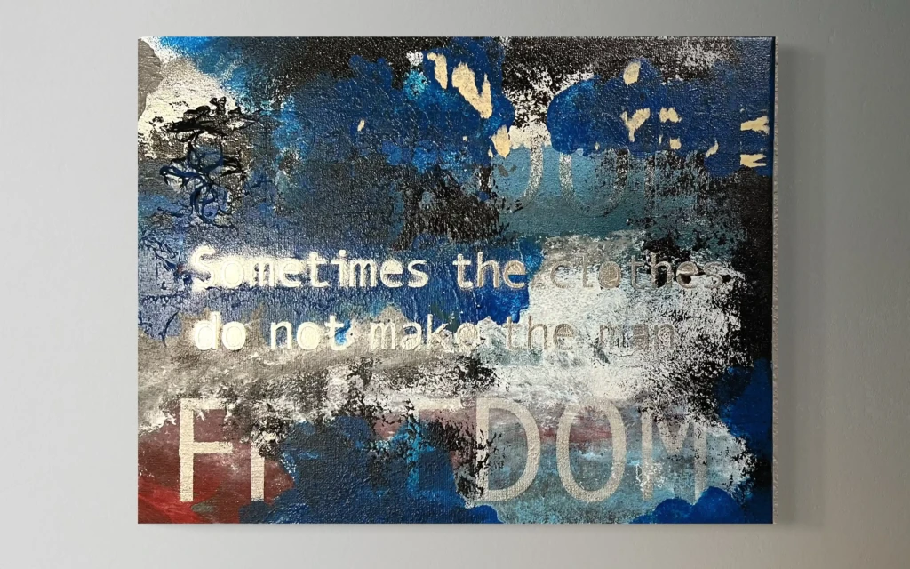Sometimes the clothes - Contemporary abstract painting