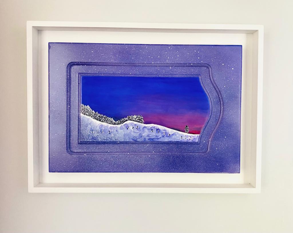 40x60cms  técnica mixta enmarcada