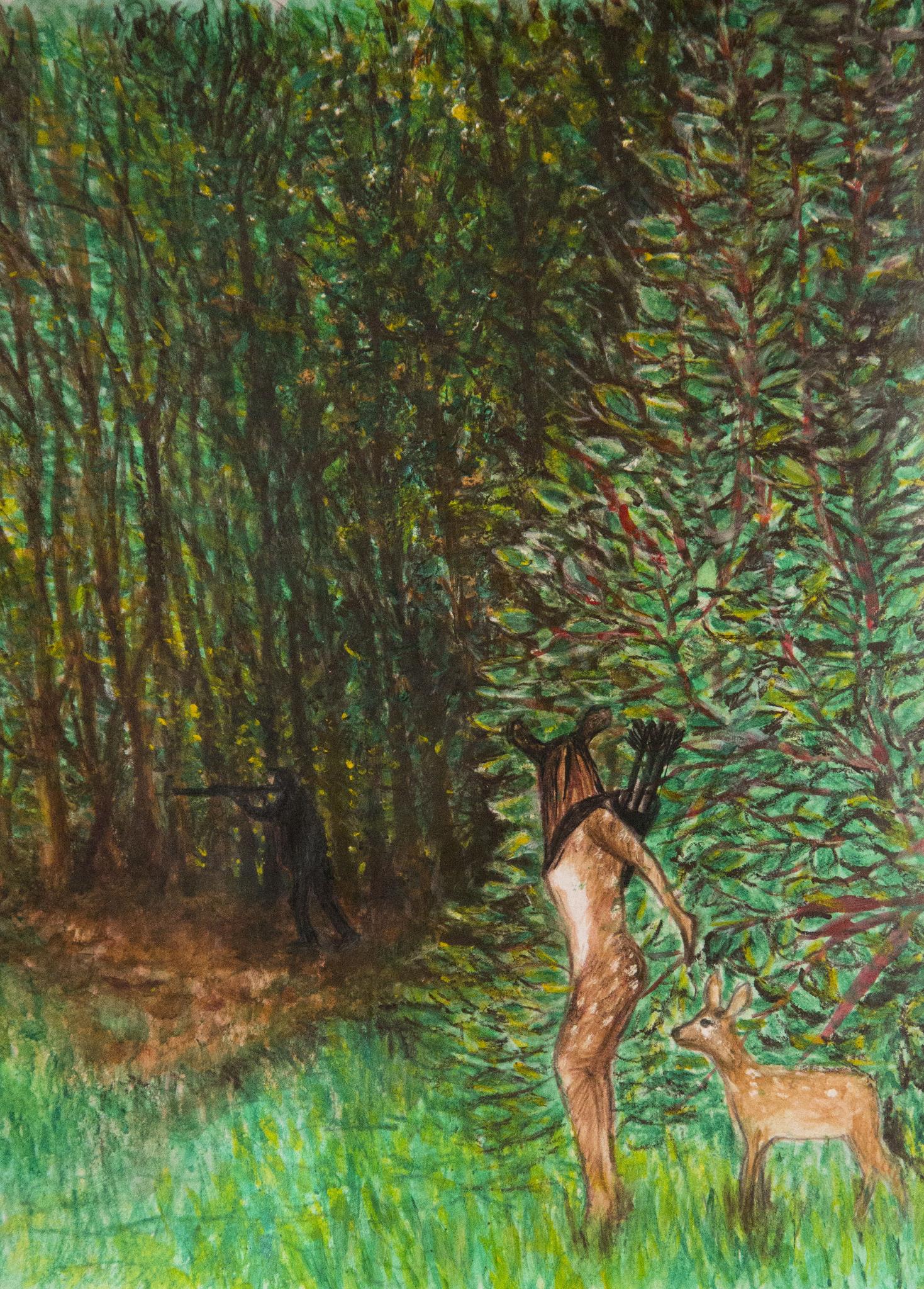 20x15cms dibujo técnica mixta